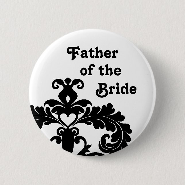 Father of the Bride 6 Cm Round Badge (Front)