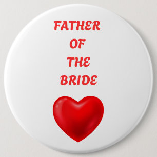 Father of the Bride 6 Cm Round Badge