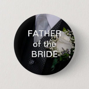 Father Of The Bride 6 Cm Round Badge