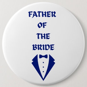 Father of the Bride 6 Cm Round Badge