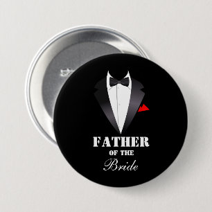 Father of the Bride  7.5 Cm Round Badge