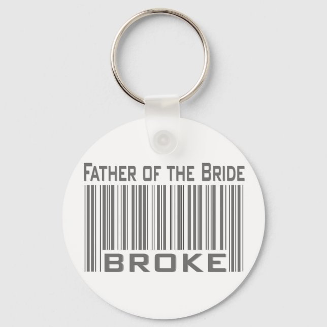 Father of the Bride Broke Key Ring (Front)