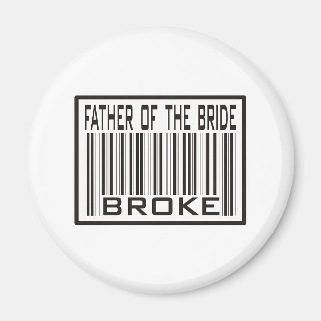 Father of the Bride Broke Magnet (Front)