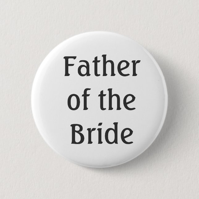 Father of the Bride Button (Front)