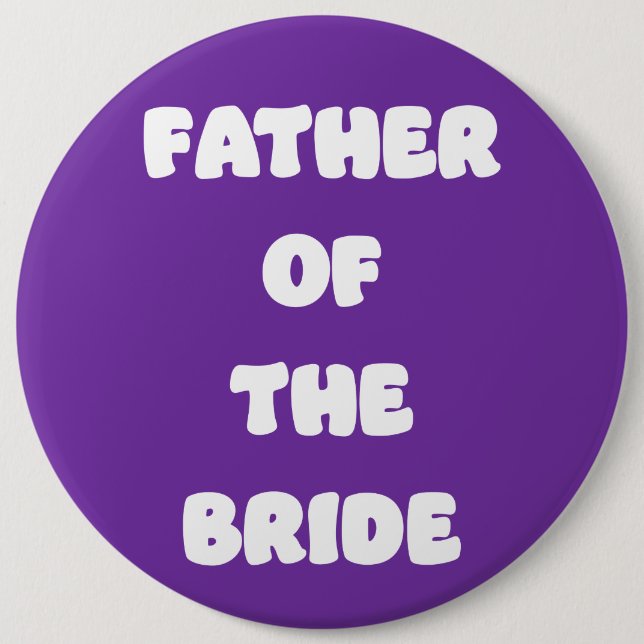 Father of the Bride Button (Front)