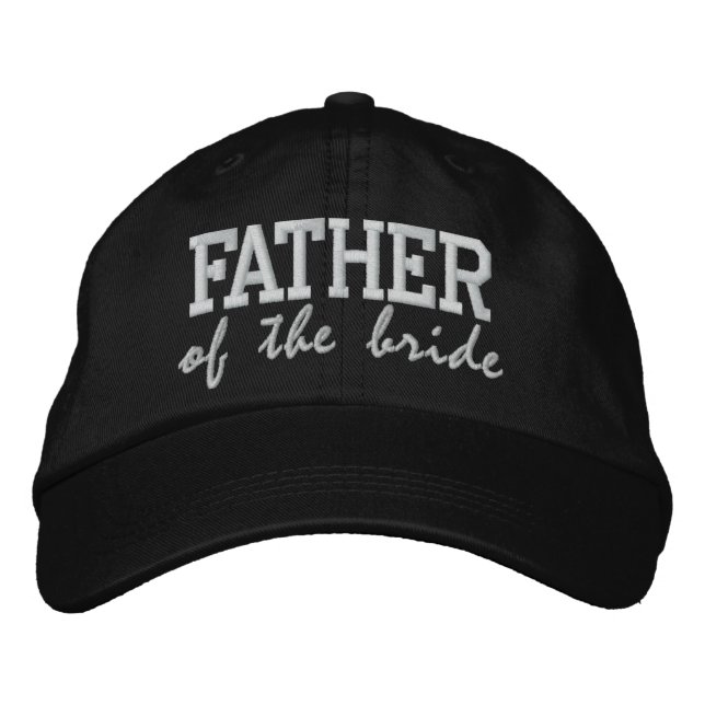 Father of the Bride: Customisable Wedding Cap (Front)