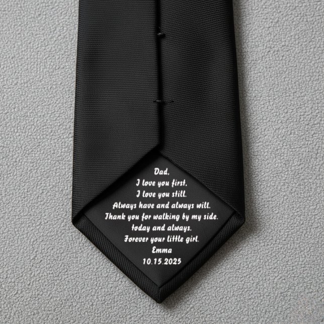 Father of the Bride Gift from Bride black Tie (Creator Uploaded)