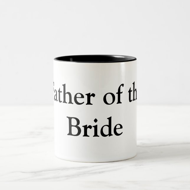 Father of the Bride Gifts Two-Tone Coffee Mug (Center)