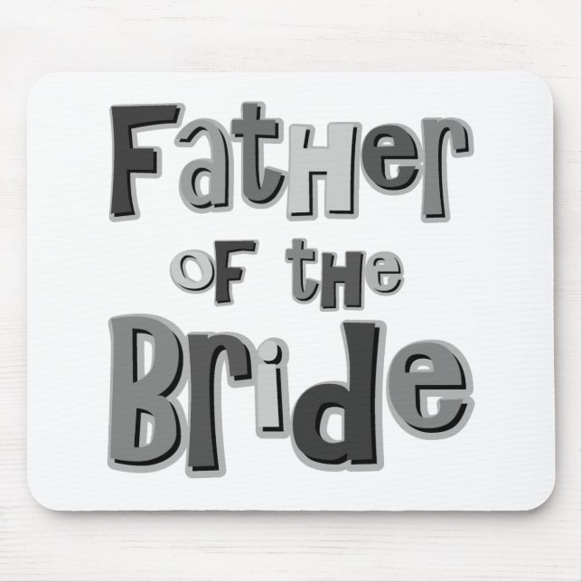 Father of the Bride Grey Mouse Pad (Front)