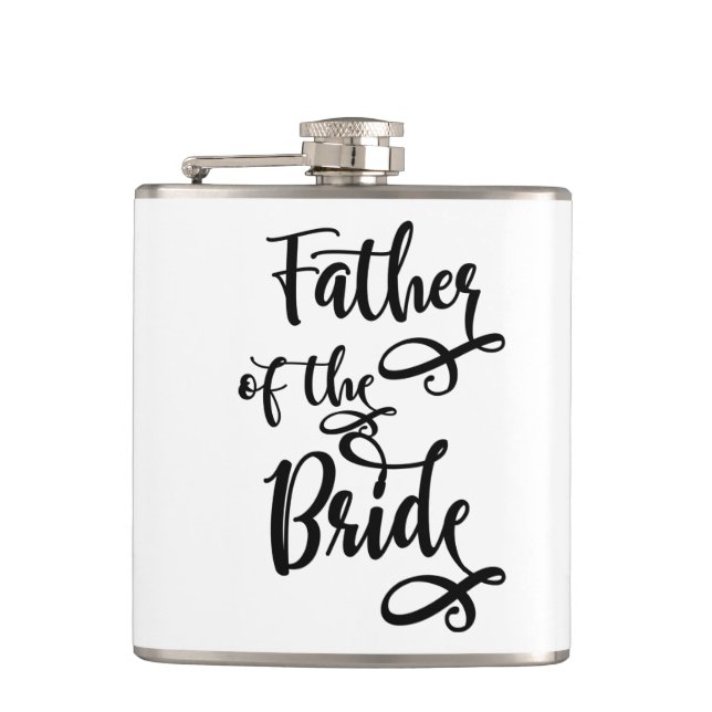 Father of the Bride Hip Flask (Front)