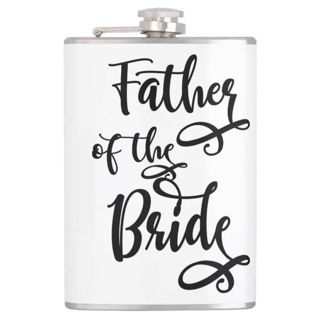 Father of the Bride Hip Flask (Front)