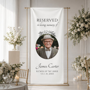 Father Of The Bride In Loving Memory Wedding Banner