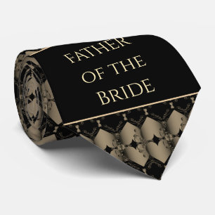 Father of the Bride Old Gold Steampunk Wedding Nec Tie