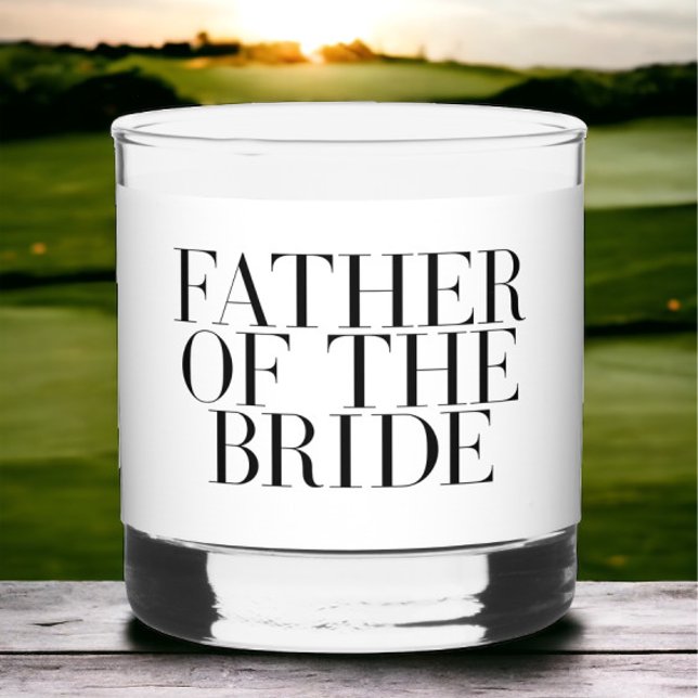 Father of the Bride | Personalised Dad Gift Whiskey Glass (Creator Uploaded)