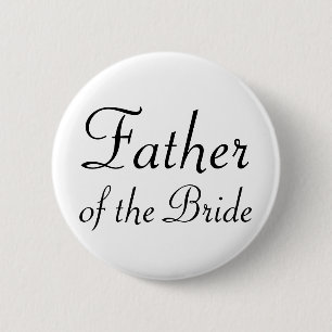 Father of the Bride Pinback Button