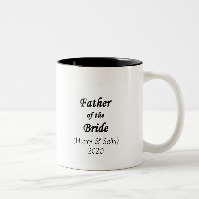 Father of the Bride Two-Tone Coffee Mug (Right)