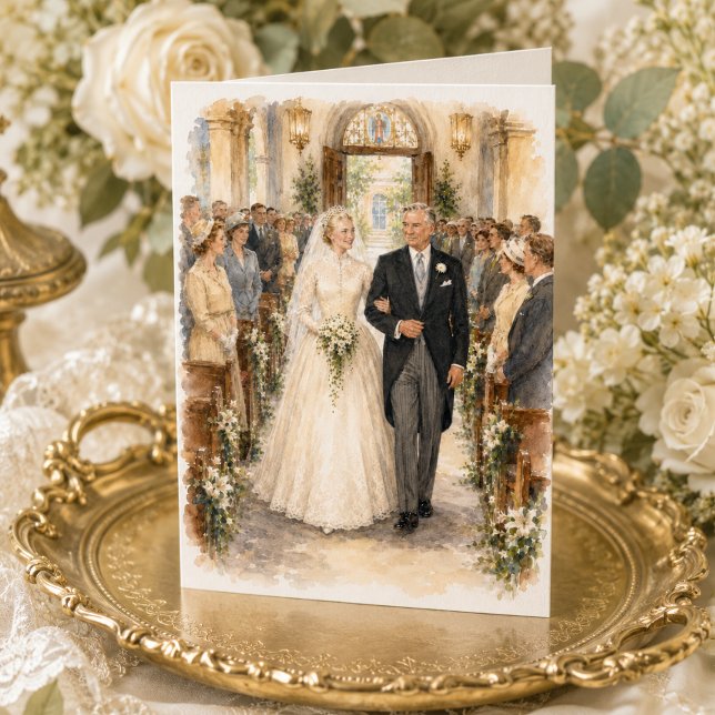 Father of the Bride Wedding Congratulations Card (Creator Uploaded)