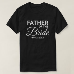 Father of the Bride Wedding Party Matching Family T-Shirt
