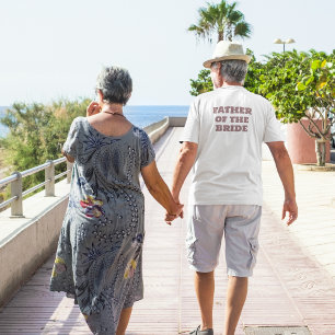 Father of the BRIDE White Wedding Party T-Shirt
