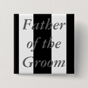 Father Of the Groom 15 Cm Square Badge