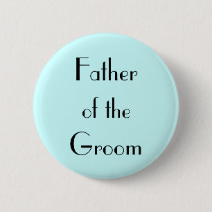 Father of the Groom 6 Cm Round Badge
