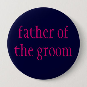 "father of the groom" button