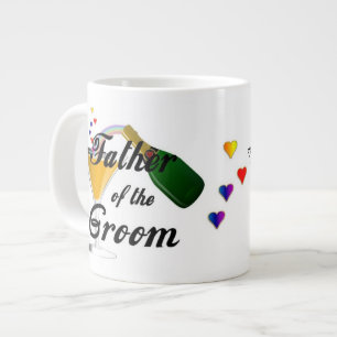 Father of the Groom Champagne Toast Large Coffee Mug