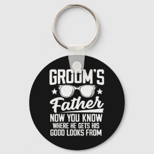 Father of The Groom Costume Dad Wedding Bachelor Key Ring