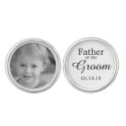 Father of the Groom Custom Photo Cufflink