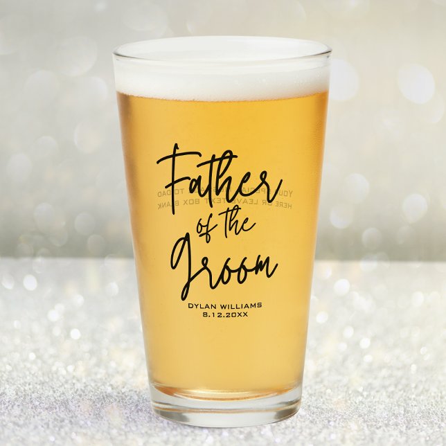 Father of the Groom Custom Wedding Glass (Creator Uploaded)