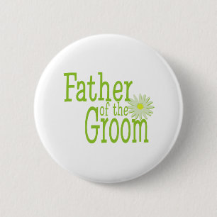 Father of the Groom/ Daisy 6 Cm Round Badge
