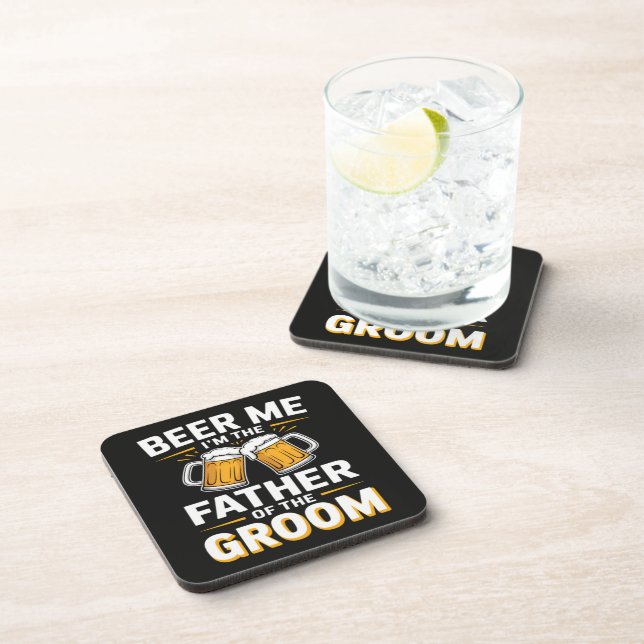 Father of The Groom Drinking Team Coaster (Right Side)