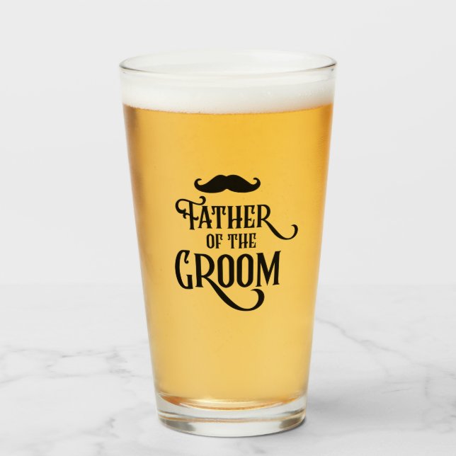 Father Of The Groom Glass (Front Filled)