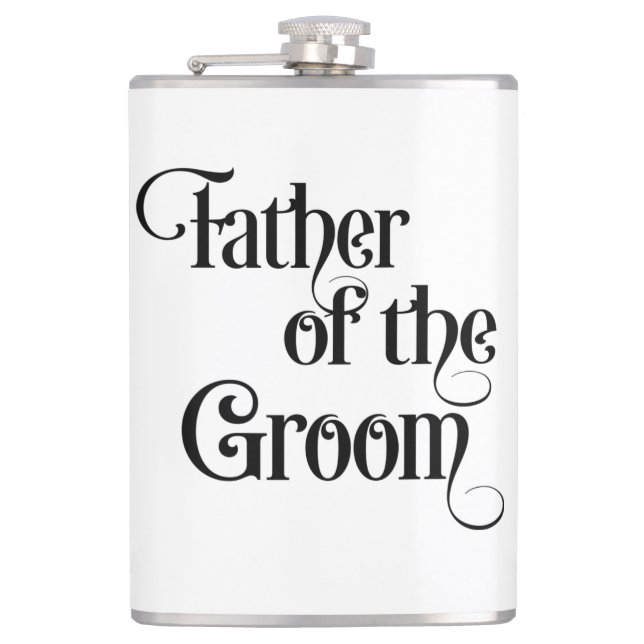 Father of the Groom Hip Flask (Front)
