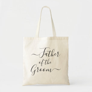 Father of the Groom modern script wedding party Tote Bag