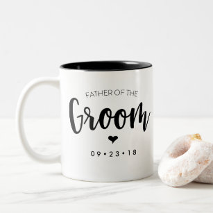 Father of the Groom Mug Personalize Your Date
