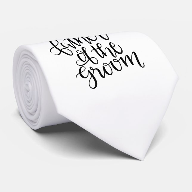 Father of the Groom Tie (Rolled)