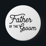 Father of the Groom Wedding Bridal Party Favour 7.5 Cm Round Badge<br><div class="desc">A Father of the Groom button for the father in your life to wear. Easily change the name and the date on the back. Need something more custom for your wedding day? If you need any coordinating items, (thank you cards, etc.) please contact me for a custom order. ****For custom...</div>