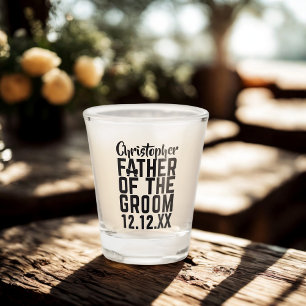 Father of The Groom Wedding Gift Shot Glass