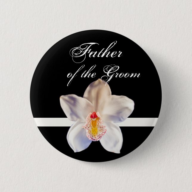Father Of The Groom Wedding ID Badge (Front)