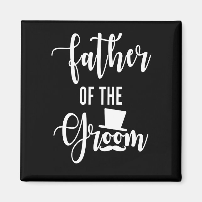 Father Of The Groom Wedding Magnet (Front)