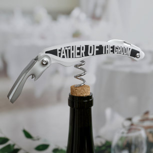 Father of The Groom Wedding Parent Corkscrew