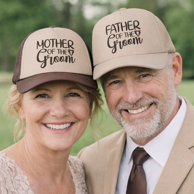Father of the Groom Wedding Party Trucker Hat (Creator Uploaded)