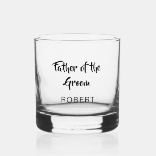 Father Of The Groom Wedding Whiskey Glass