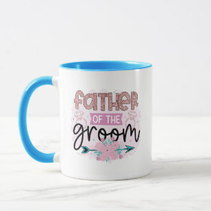 Father of the Groom word art Wedding Mug