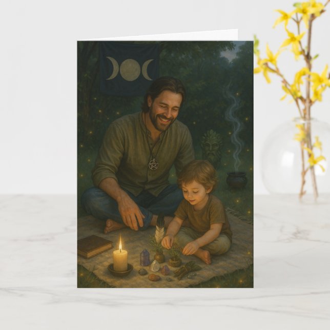 Father of the Grove Card (Yellow Flower)