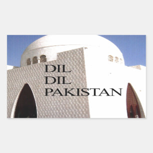 Father of the Nation: Mazar-e-Quaid Rectangular Sticker