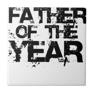 Father of the year. Father's day gift Tile