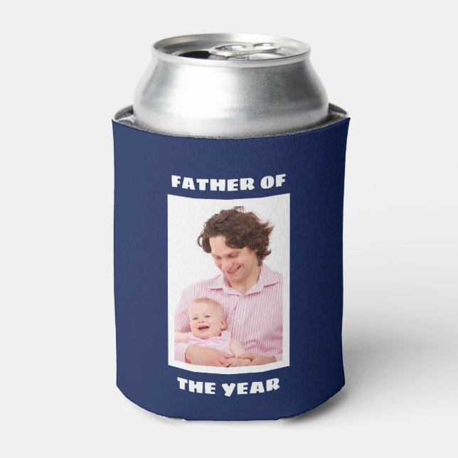 Father Of The Year Personalised Custom Photo Daddy Can Cooler (Can Front)