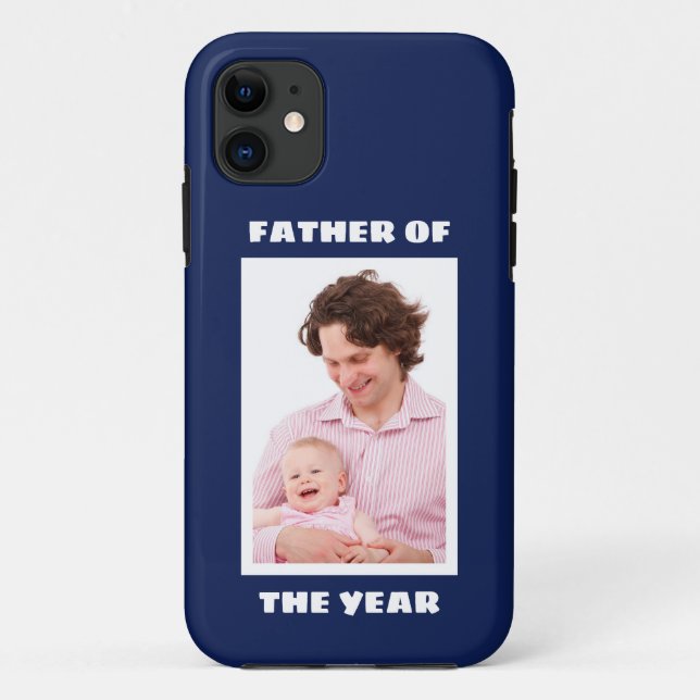 Father Of The Year Personalised Custom Photo Daddy Case-Mate iPhone Case (Back)